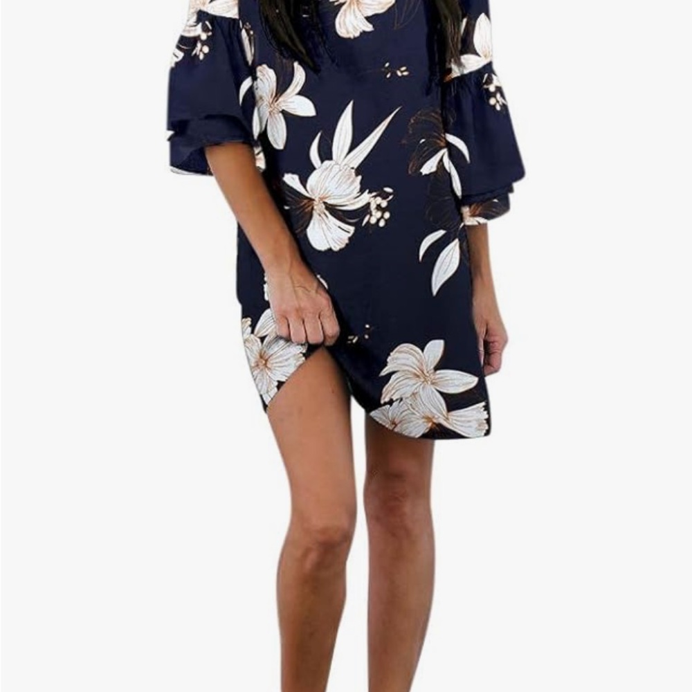 Floral Navy Dress